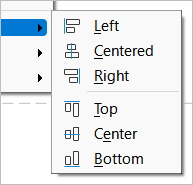 object alignment menu